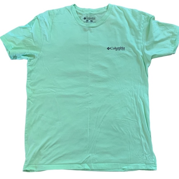 Columbia PFG Men’s Light GreenT-Shirt Fishing Large - Picture 1 of 7